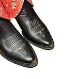 9.5 Embroidered Black & Bandana Print Canty Boots®