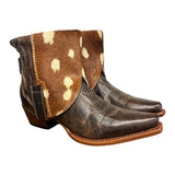 7.5 Brown & Spotted Hair-on Hide Canty Boots®