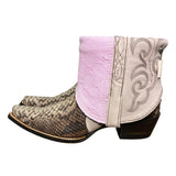 8 Pink Exotic & Designer Denim Canty Boots®