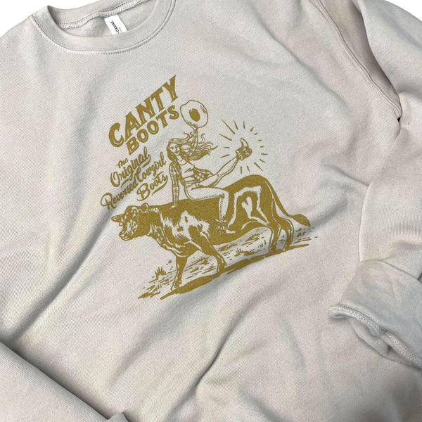 Heather Dust Reversed Cowgirl Sweatshirt