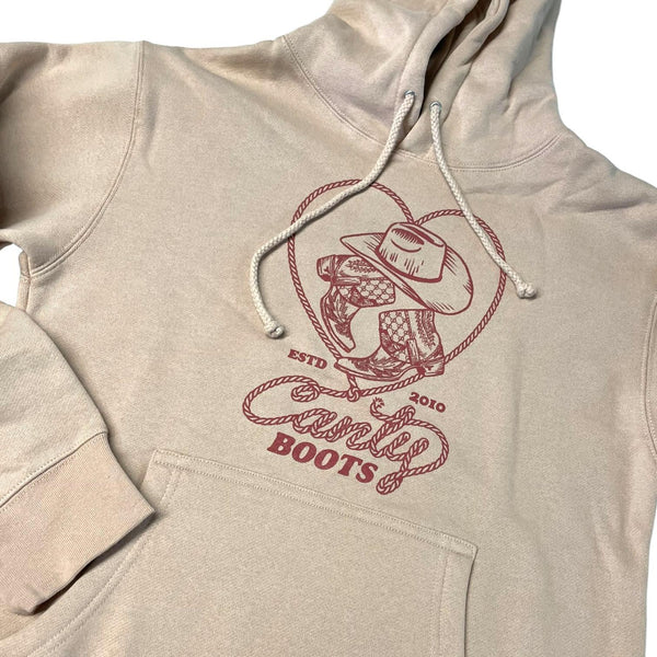 Dusty Pink Canty Heart Hoodie