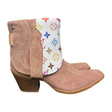 9 Pink Rough Out & Designer Canty Boots®