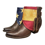 7.5 Dark Brown & American Flag Canty Boots®