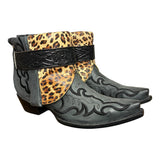 10 Embroidered Black & Leopard Canty Boots®