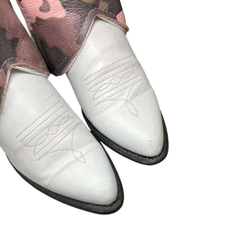 6 White & Pink Camo Canty Boots®