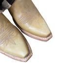 7.5 Tan & Striped Hair-on Hide Canty Boots®