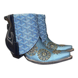 8 Two Toned Blue & Designer Canty Boots®