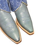 7 Dusty Blue & Designer Denim Canty Boots®