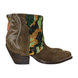 8.5 Brown Rough Out & Camo Crystals Canty Boots®