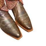 8 Red & Brown with Leopard Canty Boots®