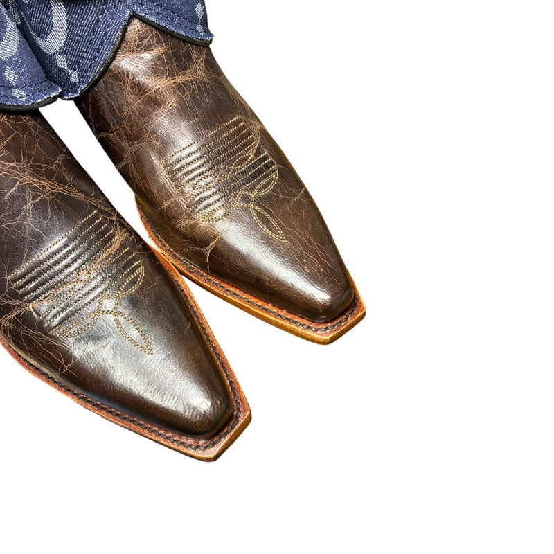 9.5 Brown & Designer Denim Canty Boots®