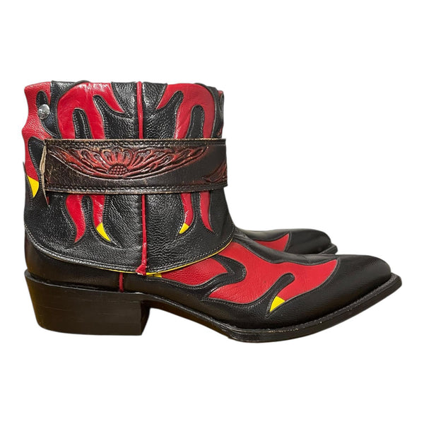 9.5 Black & Red Inlay Canty Boots®