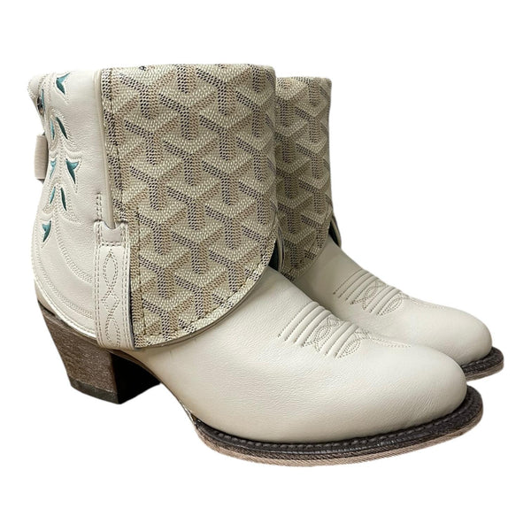 7 Embroidered Cream & Designer Canty Boots®