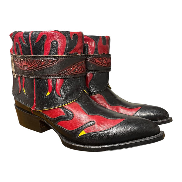 9.5 Black & Red Inlay Canty Boots®