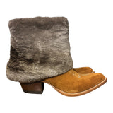 7.5 Cognac Rough Out & Shorn Beaver Fur Canty Boots®