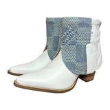 10 White & Designer Denim Stacked Heel Canty Boots®