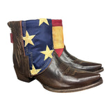 9.5 Dark Brown & American Flag Canty Boots®
