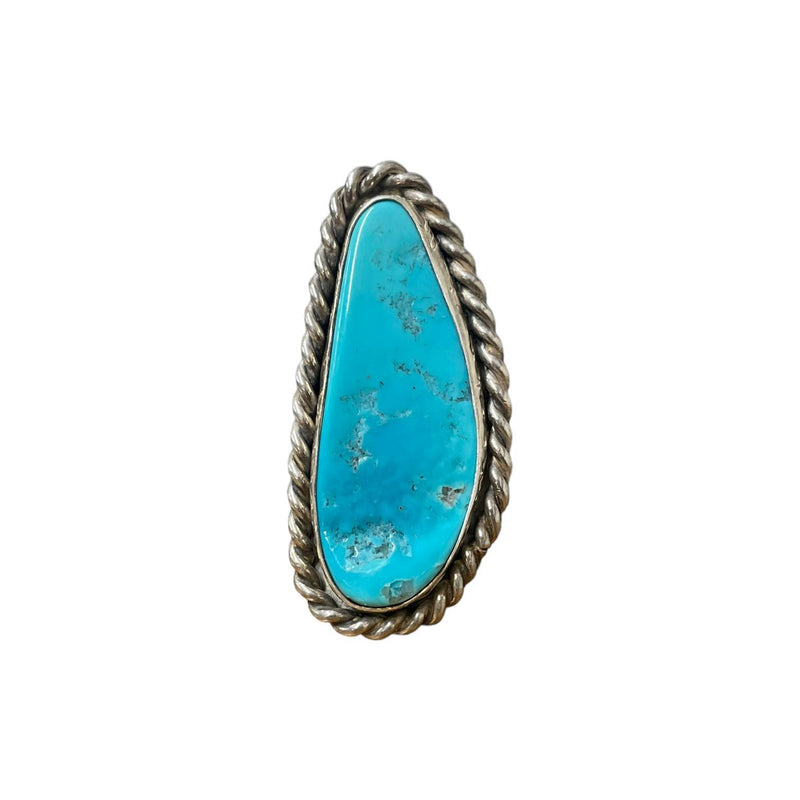 5.5 Sterling Silver Turquoise Ring