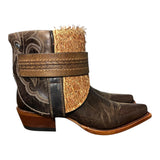 6 Brown & Textured Leather Canty Boots®