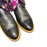 9.5 Two Toned & Floral Leather Canty Boots®