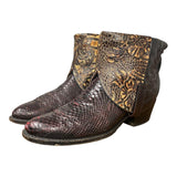 10.5 Exotic Maroon & Orange Canty Boots®