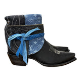 7.5 Black & Designer Denim Canty Boots®