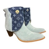 9.5 Baby Blue Rough Out & Designer Denim Canty Boots®