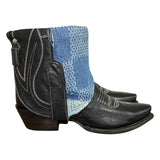 7.5 Black & Designer Denim Canty Boots®