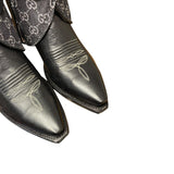 9 Embroidered Black & Designer Denim Canty Boots®