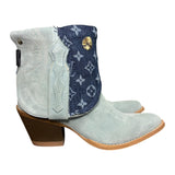 9.5 Baby Blue Rough Out & Designer Denim Canty Boots®