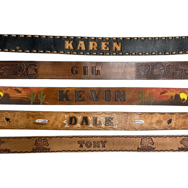 Vintage Name Belts