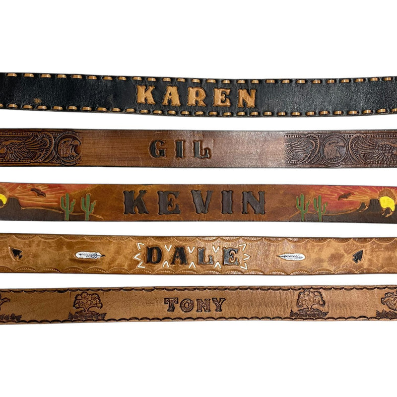 Vintage Name Belts