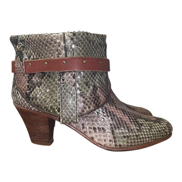 5.5 Exotic Stacked Heel Canty Boots®