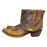 9.5 Tricolor Tooled & Designer Canty Boots® with Spiny Oyster Concho