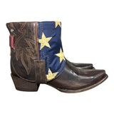 9.5 Dark Brown & American Flag Canty Boots®