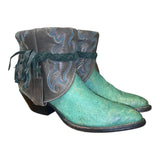 6 Gray & Exotic Teal Canty Boots®