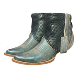 6.5 Metallic Turquoise & Scales Canty Boots®