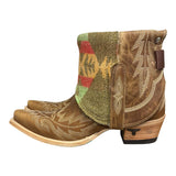 9 Embroidered Brown & Wool Canty Boots®