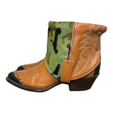 6.5 Tan & Camo Hair-on Hide Canty Boots®