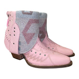 9 Studded Pink & Pastel Wool Canty Boots®