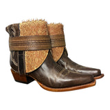 6 Brown & Textured Leather Canty Boots®