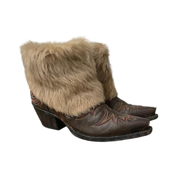 6.5 Brown & Beige Fur Canty Boots®