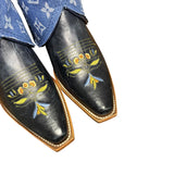 7 Embroidered Floral & Designer Denim Canty Boots®