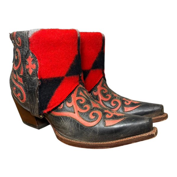 7.5 Two Toned Inlay & Wool Canty Boots®