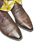 10 Brown & Yellow Mudcloth Canty Boots®
