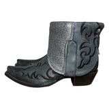 8.5 Embroidered Black & Leopard Canty Boots®