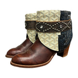 9 Two Toned & Designer Stacked Heel Canty Boots®