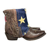 6.5 Dark Brown & American Flag Canty Boots®