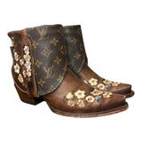 8 Brown Floral Embroidered & Designer Canty Boots®