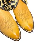 8.5 Tan & Leopard Hair-on Hide Canty Boots®